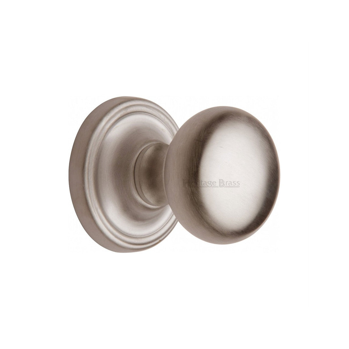 Hampstead Door Knob on Rose by M Marcus - Heritage Brass