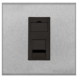 Winchester Range Satin Chrome, W03 - 1 Gang CAT6