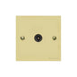 Richmond Elite Range Satin Brass Switches & Sockets, LP44 - 1 Gang Non-Isolated TV Coaxial Socket by Heritage Brass By M-Marcus
