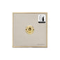 Executive Range Satin Nickel with Polished Brass Switches & Sockets, EX15 - 1 Gang Dimming Toggle Switch by Heritage Brass By M-Marcus