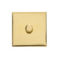 Windsor Range Polished Brass Switches & Sockets, WN1 - 1 Gang TED Dimmer (Compatible with LED Lamps) by Heritage Brass By M-Marcus