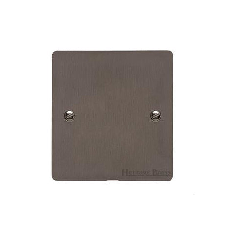 Heritage Brass Stylist Bronze Flat Plate - Round Edge - Single Blank Plate - Type L9 by Heritage Brass By M-Marcus