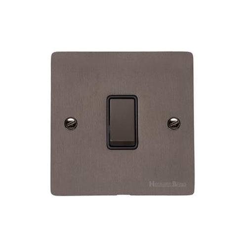 Heritage Brass Stylist Bronze Flat Plate - Round Edge - 20A Double Pole Switch - Type L9 by Heritage Brass By M-Marcus