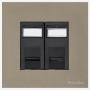Windsor Range Aged Pewter, WAP - 2 Gang Master Line Socket
