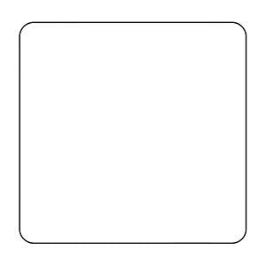 Primed White Flat Square Plate QPW-Single Blank Plate by Heritage Brass By M-Marcus