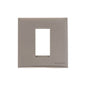 Windsor Range Satin Nickel Switches & Sockets, WN5 - 1 Module Euro Plate by Heritage Brass By M-Marcus