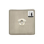 Studio Range Satin Nickel Switches & Sockets, Y05 - 1 Gang Dimming Toggle Switch by Heritage Brass By M-Marcus