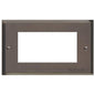 Elite Stepped Plate Range Matt Bronze Switches & Sockets, S09 - 4 Module Euro Plate by Heritage Brass By M-Marcus