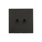 Windsor Range Jet Black (Project Finish) 2 Gang 2-Way Stockholm Toggle Switch by Heritage Brass By M-Marcus
