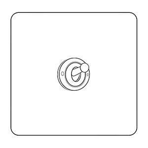 Hoxton Primed White | 1G Intermediate Toggle Switch