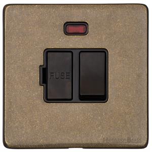 Vintage Range Rustic Brass, XRB - Switched Spur with Neon (13 Amp)