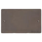 Heritage Brass Stylist Bronze Flat Plate - Round Edge - Double Blank Plate - Type L9 by Heritage Brass By M-Marcus