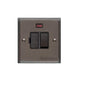 Elite Stepped Plate Range Matt Bronze Switches & Sockets, S09 - Switched Spur with Neon (13 Amp) by Heritage Brass By M-Marcus