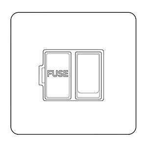 Primed White Flat Plate PW-Switched Spur (13 Amp) by Heritage Brass By M-Marcus