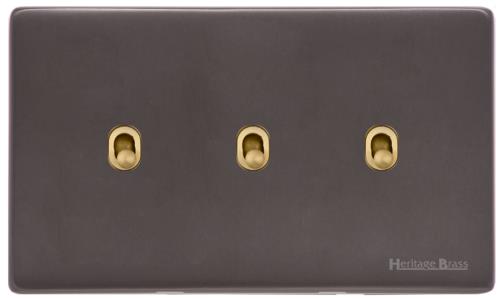 Verona Range - 3 Gang Stockholm Toggle