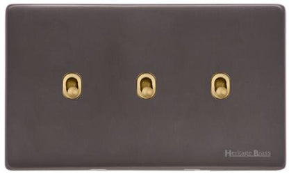 Verona Range - 3 Gang Stockholm Toggle