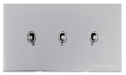 Winchester Range Polished Chrome, W02 - 3 Gang Stockholm Toggle