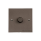Heritage Brass Stylist Bronze Flat Plate - Square Edge - 1 Gang TED Dimmer (Compatible with LED Lamps) - Type QL9 by Heritage Brass By M-Marcus