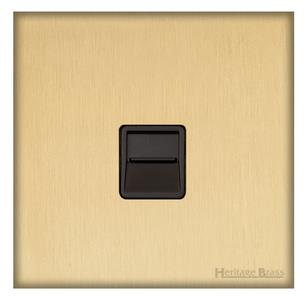 Windsor Range Matt Brass, WN40 - 1 Gang Secondary Line Socket