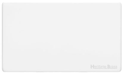 Vintage Range Gloss White, XGL - Double Blank Plate