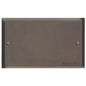Elite Stepped Plate Range Matt Bronze Switches & Sockets, S09 - Double Blank Plate by Heritage Brass By M-Marcus