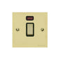 Richmond Elite Range Satin Brass Switches & Sockets, LP44 - 20A Double Pole Switch with Neon by Heritage Brass By M-Marcus