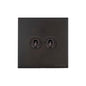 Windsor Range Dark Antique Bronze Switches & Sockets WN95 - 2 Gang Toggle Switch by Heritage Brass By M-Marcus