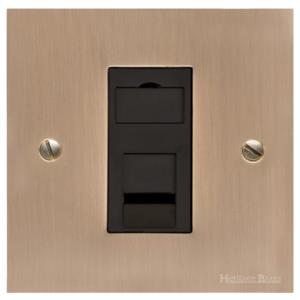 Richmond Elite Range Antique Brass, LP91 - 1 Gang CAT6