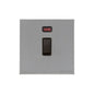 Windsor Range Satin Chrome Silk Switches & Sockets, WN35 - 20A Double Pole Switch with Neon by Heritage Brass By M-Marcus