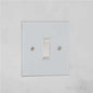 Clarity Perspex Range Clear Perspex (Project Finish) 1 Gang 2-Way Rocker Switch by Heritage Brass By M-Marcus