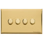 Windsor Range Polished Brass Switches & Sockets, WN1 - 4G Multi Location Primary Dimmer by Heritage Brass By M-Marcus