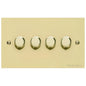 Richmond Elite Range Satin Brass Switches & Sockets, LP44 - 4G Multi Location Secondary Dimmer by Heritage Brass By M-Marcus