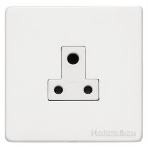 Vintage Range Matt White, XWH - 5 Amp 3 Round Pin Socket