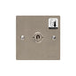 Elite Flat Plate Range Satin Nickel Switches & Sockets, T05 - 1 Gang Dimming Toggle Switch by Heritage Brass By M-Marcus