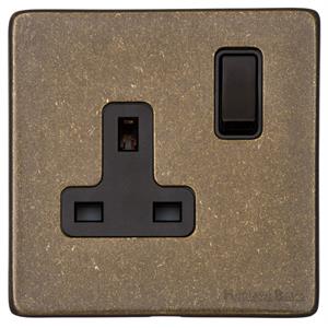 Vintage Range Rustic Brass, XRB - Single Socket (13 Amp)