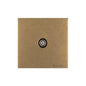 Windsor Range Aged Brass Switches & Sockets, WN50 - 1 Gang Non-Isolated TV Coaxial Socket by Heritage Brass By M-Marcus