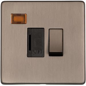 Studio Range Aged Pewter, YAP - Switched Spur with Neon (13 Amp)