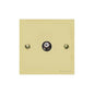 Richmond Elite Range Satin Brass Switches & Sockets, LP44 - 1 Gang Satellite Socket by Heritage Brass By M-Marcus