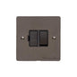 Elite Flat Plate Range Matt Bronze Switches & Sockets, T09 - Switched Spur (13 Amp) by Heritage Brass By M-Marcus