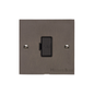 Heritage Brass Stylist Bronze Flat Plate - Square Edge - Unswitched Spur (13 Amp) - Type QL9 by Heritage Brass By M-Marcus