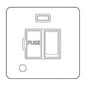 Hoxton Primed White | Switched Spur with Neon + Cord (13 Amp)