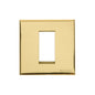 Windsor Range Polished Brass Switches & Sockets, WN1 - 1 Module Euro Plate by Heritage Brass By M-Marcus