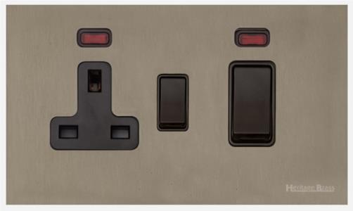 Windsor Range Aged Pewter, WAP - 45A Cooker Unit + 13A Socket