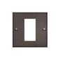Richmond Elite Range Matt Bronze Switches & Sockets, LP9 - 1 Module Euro Plate by Heritage Brass By M-Marcus