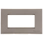 Windsor Range Satin Nickel Switches & Sockets, WN5 - 4 Module Euro Plate by Heritage Brass By M-Marcus