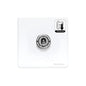 Vintage Range Gloss White Switches & Sockets, XGL - 1 Gang Dimming Toggle Switch by Heritage Brass By M-Marcus