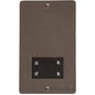 Elite Flat Plate Range Matt Bronze Switches & Sockets, T09 - Shaver Socket Output Voltage 110/240V by Heritage Brass By M-Marcus