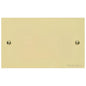 Richmond Elite Range Satin Brass Switches & Sockets, LP44 - Double Blank Plate by Heritage Brass By M-Marcus