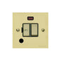 Richmond Elite Range Satin Brass Switches & Sockets, LP44 - Switched Spur with Neon + Cord (13 Amp) by Heritage Brass By M-Marcus