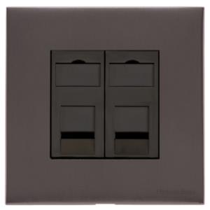Winchester Range Matt Bronze, W09 - 2 Gang CAT6